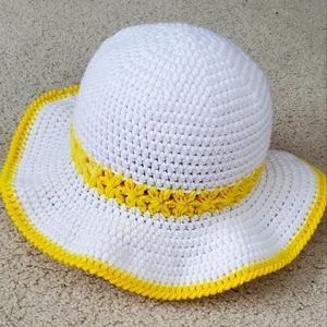 Hand-made crocheted bucket hat
